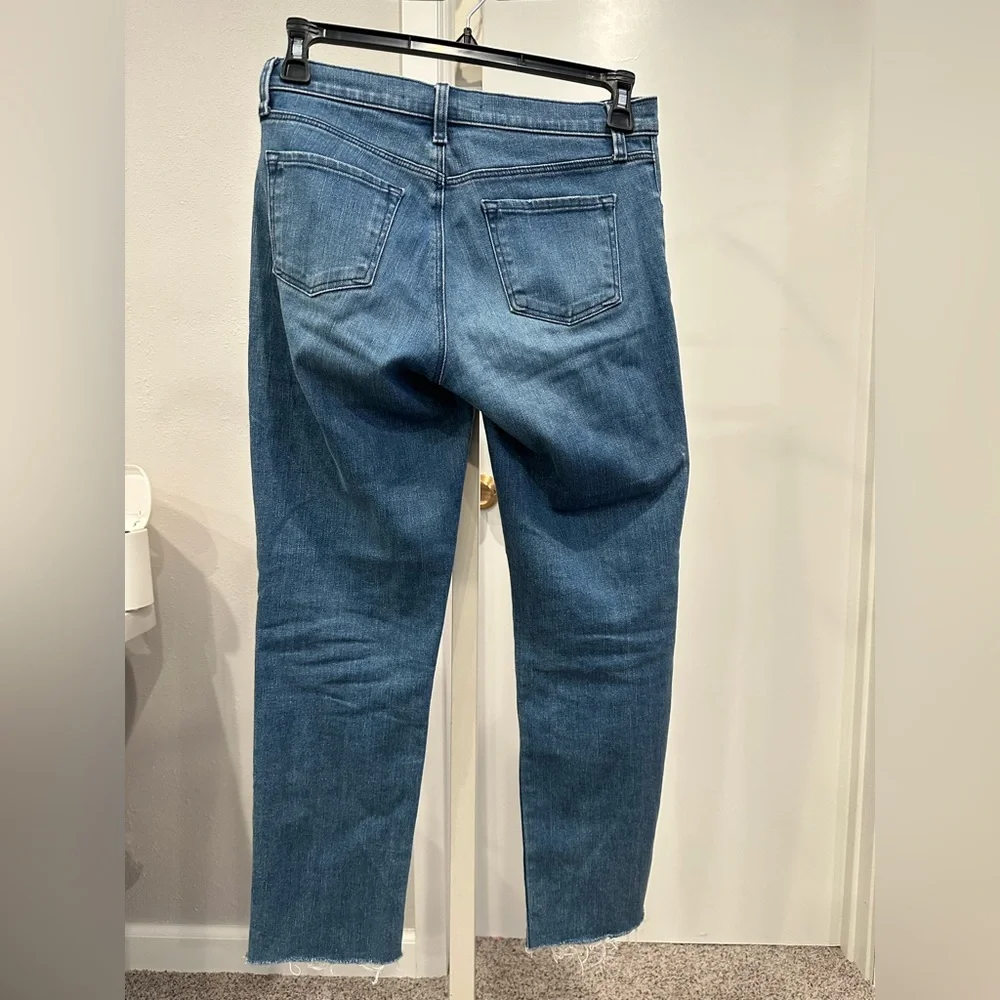 J Brand Adele Straight Jeans Sorority Raze Light Wash Raw Hem Women’s 27